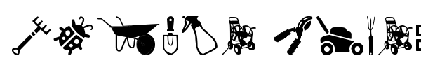 Garden Icons font preview